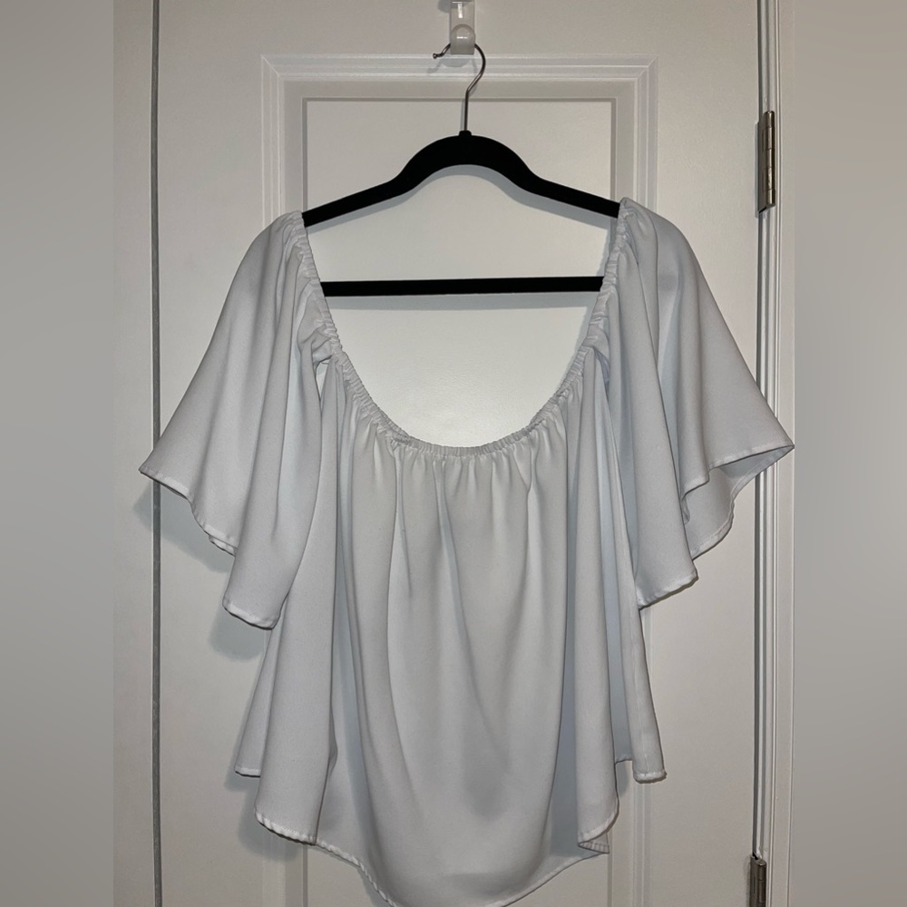 Blue Time Women’s Blouse Size M White